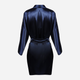 Podomka DKaren Housecoat Alexandra S Navy Blue (5903251394629) - obraz 4