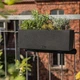 Розумний вазон Lechuza BALCONERA Stone прямокутний 50 см графітовий чорний (15652) - зображення 3