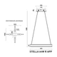 Светодиодная люстра Esllse подвесная с пультом и приложением STELLA 64W R-APP-400x1200-BLACK/WHITE-220-IP20 - изображение 4