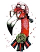 Картина по номерам. Rosa „Fashion Flamingo“ 35х45см N00013207 - изображение 1
