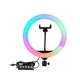 Кольцевая лампа светодиодная Led Лампа для селфи RGB MJ26 USB 26 см Soft Ring Light - изображение 3