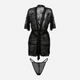 Podomka DKaren Housecoat Anastazja XL Black (5903251394353) - obraz 3