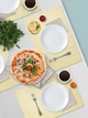 Бамбуковый коврик на стол для сервировки 44х30 см (плейсмат) светло-бежевый экологичный (бежевая нитка) - изображение 2