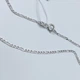 Серебряная цепочка "Фигаро" 55 2 г - изображение 2