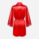 Podomka DKaren Housecoat Belinda XL Red (5903251397729) - obraz 4