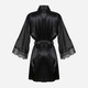 Podomka DKaren Housecoat Bonnie 2XL Black (5903251381469) - obraz 4