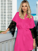 Podomka DKaren Housecoat Dagmara XS Dark Pink (5903251370616) - obraz 1