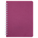Книжка записная на пружине Buromax Bark А6 60л кл пластик обл малиновый (BM.24654154-29) - изображение 2