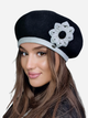 Beret damski Kamea K.22.013.08 One Size Czarny (5903246756173) - obraz 1