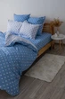 Постельное белье полуторное ТЕП Light Blue Dots ТЕП 2-00881-25066 150х215 см 4590327 - изображение 4
