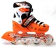 Розсувні ролики для підлітка 38-41 Scale Sports Orange з підсвічуванням переднього колеса - зображення 1