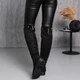 Ботфорты женские зимние Fashion Abu 3890 36 размер 23,5 см Черный 4501494 - изображение 5