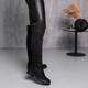 Ботфорты женские зимние Fashion Abu 3890 36 размер 23,5 см Черный 4501494 - изображение 7