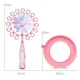 Генератор мыльных пузырей Round Bubble Wand, в виде ветряной мельницы, розовый, 1шт - изображение 6