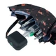 Мини зонт женский механический Fulton Tiny-2 L501 Black, flowers (Черный, цветы) - изображение 2