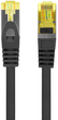 Patchcord Lanberg CAT.6a F/UTP 0.25 m Czarny (PCF6A-10CU-0025-BK) - obraz 2