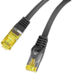 Patchcord Lanberg CAT.6a F/UTP 0.25 m Czarny (PCF6A-10CU-0025-BK) - obraz 3