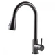 Смеситель кухонный Globus Lux ALPEN SBT1-2031-GP черная сталь pvd с выдвижным изливом - изображение 4