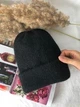 Шапка зимняя вязаная женская черного цвета One size - изображение 2