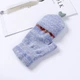 Варежки женские с открытыми пальцами голубые One size - изображение 2