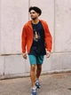 Ветровка мужская Uniqlo 917270446 3XL Оранжевая (1159790995) - изображение 8