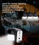 Багатофункціональний LED ліхтар GDLite GD-3 із сонячною панеллю, функцією повербанк, 3 лампочки - зображення 8