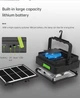 Фонарь - светильник аккумуляторный переносной прожектор GDPLUS GD-2206A 100W 6000mAh повербанк, солнечная панель - изображение 3