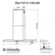 Вытяжка Minola Slim t 6712 bl 1100 led - изображение 8