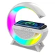 Беспроводная Bluetooth Колонка Borofone DR08 с Беспроводной Зарядка Телефона |RGB,BT 5.1,AUX,TF,USB, 3h| Белая - изображение 1