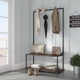 Дизайнерская Напольная вешалка в стиле Loft Design 100x30x180h Черный/Дерево ATL084 - изображение 3