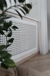 Решетка для батареи decorpaneli Лофт, цвет белый 68 см х 128 см - изображение 2