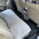 Задня накидка на сидіння з алькантари Lux ПАЙКА, Подовжений ромб світло-сірий - зображення 5