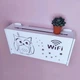 Полка для роутера WiFi Сова и звезды коробка 40*20*10 см Белая - изображение 2