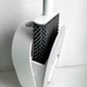Ершик для унитаза MBM HOME BP-34 WHITE/GRAY с силиконовой щеткой клейкий настенный бело-серый - изображение 1