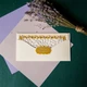 Свадебный поздравительный набор ТОП 3, Открытка кружевная + конверт для денег - изображение 2