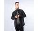 Чоловіча стьобана куртка з екошкіри чорний 97_9P_156_1_2XL, XXL - изображение 3