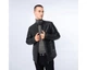 Чоловіча стьобана куртка з екошкіри чорний 97_9P_156_1_XL, XL - изображение 3