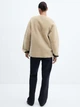 Полушубок женский Mango Bethoven 57047713-05 L Экрю (8445922938291) - изображение 2