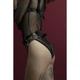 Гартеры Feral Feelings - Belt Briefs черные, трусики, натуральная кожа - изображение 2