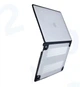 Защитный чехол EGYAL из TPU для Macbook Air M1 2020 A2337 A1932 A2179 + Защитная пленка + Накладка на клавиатуру / Black - изображение 4