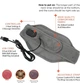 Массажный воротник на шею A-Plus Massage Wrap вибрационный пояс, с подогревом для шеи и тела - изображение 3