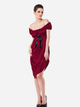 Erotyczny peniuar DKaren Plus Size Slip Anabel 3XL Crimson (5903251415232) - obraz 1