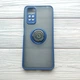 Чехол Armor Ring для Xiaomi Redmi Note 11 / Note 11S противоударный c кольцом Синий - изображение 1