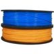Набір PLA пластик 2в1 філамент пластик PLA Pochatok Filament для 3D принтеру 1,75 мм 0,75 кг Синій та Жовтий - зображення 1