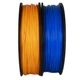 Набір PLA пластик 2в1 філамент пластик PLA Pochatok Filament для 3D принтеру 1,75 мм 0,75 кг Синій та Жовтий - зображення 2