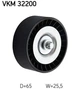 VKM 32200 SKF Ролик модуля натягувача ременя SKF (VKM32200) - зображення 3