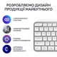Клавіатура Logitech MX Keys S Wireless UA Pale Grey (920-011588) - зображення 7