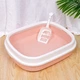 Туалет лоток для кошек Taotaopets 225501 46*38*13 см Pink с лопаткой - изображение 4