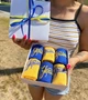 Бокс якісних шкарпеток для підлітків з патріотичним принтом 36-41 6 пар довгі демісезонні жовто-сині - зображення 6