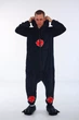 Пижама кигуруми для Мужчин Kigurumi Косплей Аниме Наруто Акацуки Akatsuki Cosplay Черный М 155-165 см. (1107) - изображение 1